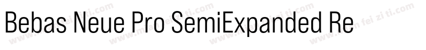 Bebas Neue Pro SemiExpanded Regular字体转换